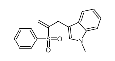 3-[2-(benzenesulfonyl)prop-2-enyl]-1-methylindole结构式