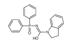 N-diphenylphosphoryl-2,3-dihydroindole-1-carboxamide Structure