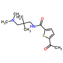 5-Acetyl-N-[3-(dimethylamino)-2,2-dimethylpropyl]-2-thiophenecarboxamide Structure