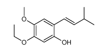 5-ethoxy-4-methoxy-2-(3-methylbut-1-enyl)phenol结构式