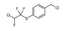 Benzene, 1-(chloromethyl)-4-[(2-chloro-1,1,2-trifluoroethyl)thio] Structure