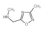 N-甲基-n-[(3-甲基-1,2,4-噁二唑-5-基)甲基]胺结构式