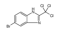 1H-BENZIMIDAZOLE, 6-BROMO-2-(TRICHLOROMETHYL)-结构式