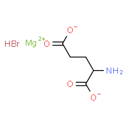 hydrogen bromo[L-glutamato(2-)-N,O1]magnesate(1-) Structure