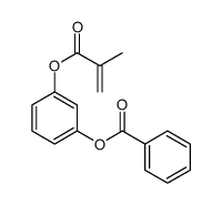 [3-(2-methylprop-2-enoyloxy)phenyl] benzoate结构式