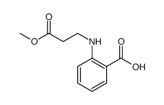 Benzoic acid, 2-[(3-methoxy-3-oxopropyl)amino] Structure