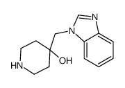 4-(benzimidazol-1-ylmethyl)piperidin-4-ol Structure