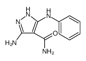1H-Pyrazole-4-carboxamide, 3-amino-5-(phenylamino) Structure