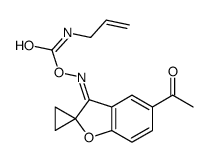 [(Z)-(5-acetylspiro[1-benzofuran-2,1'-cyclopropane]-3-ylidene)amino] N-prop-2-enylcarbamate结构式