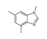 1H-Benzimidazole,1,4,6-trimethyl-(9CI) structure