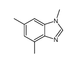 1H-Benzimidazole,1,4,6-trimethyl-(9CI) Structure