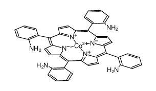 cobalt tetrakis(2-aminophenyl)porphyrin structure