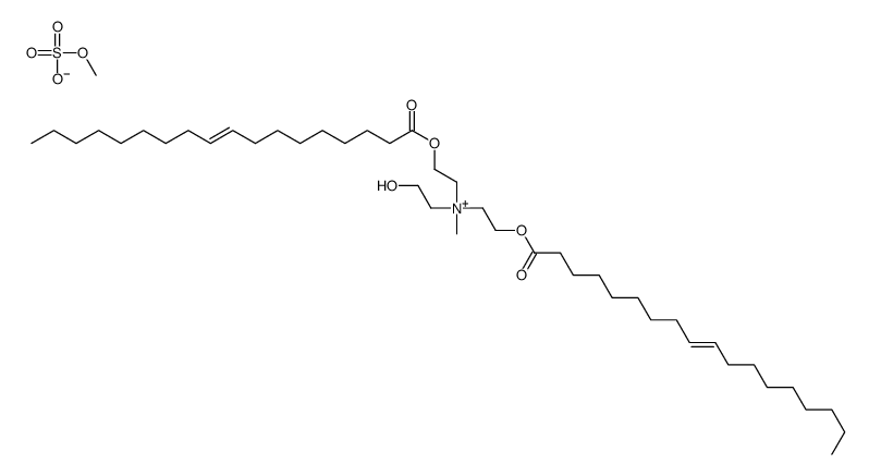 (2-hydroxyethyl)methylbis[2-(oleoyloxy)ethyl]ammonium methyl sulphate Structure
