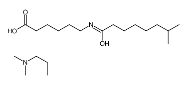 6-(isononanoylamino)hexanoic acid, compound with N,N-dimethylpropylamine (1:1) Structure