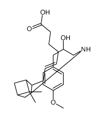 (E)-7-[3-[[2-hydroxy-3-(4-methoxyphenyl)propyl]amino]-6,6-dimethyl-4-bicyclo[3.1.1]heptanyl]hept-5-enoic acid Structure