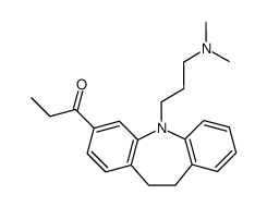 1-[5-(3-Dimethylamino-propyl)-10,11-dihydro-5H-dibenzo[b,f]azepin-3-yl]-propan-1-one结构式