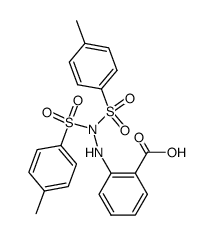 2-[N',N'-bis-(toluene-4-sulfonyl)-hydrazino]-benzoic acid结构式