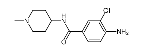 4-amino-3-chloro-N-(1-methyl-4-piperidyl)benzamide Structure