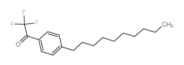 P-癸基-a,a,a-三氟苯乙酮结构式