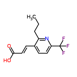 (E)-3-(2-丙基-6-(三氟甲基)吡啶-3-基)丙烯酸结构式