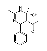 1-(4-Hydroxy-2,4-dimethyl-6-phenyl-1,4,5,6-tetrahydro-pyrimidin-5-yl)-ethanone Structure