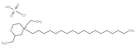 ethyl 4-ethyl-4-octadecylmorpholinium sulphate结构式