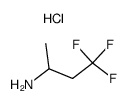 racemic 4,4,4-trifluoro-but-2-yl-amine-hydrochloride Structure