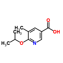 6-异丙氧基-5-甲基烟酸结构式