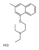 N,N-Diethyl-2-(3-methyl-1-naphthoxy)ethylamine hydrochloride结构式