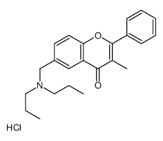 (3-methyl-4-oxo-2-phenylchromen-6-yl)methyl-dipropylazanium,chloride结构式