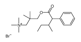 (3-Hydroxy-2,2-dimethylpropyl)trimethylammonium bromide, 3-methyl-2-ph enylvalerate结构式