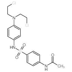 Acetamide,N-[4-[[[4-[bis(2-chloroethyl)amino]phenyl]amino]sulfonyl]phenyl]-结构式