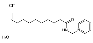 N-(pyridin-1-ium-1-ylmethyl)undec-10-enamide,chloride,hydrate Structure