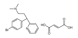 (3R)-3-(4-bromophenyl)-N,N-dimethyl-3-pyridin-2-ylpropan-1-amine,(Z)-but-2-enedioic acid Structure