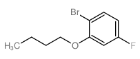 1-溴-2-丁氧基-4-氟苯结构式