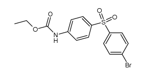[4-(4-bromo-benzenesulfonyl)-phenyl]-carbamic acid ethyl ester结构式