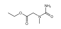 ethyl 2-(1-methylureido)acetate结构式