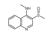 4-methylamino-3-methylsulfinylquinoline Structure