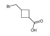 3-(Bromomethyl)cyclobutanecarboxylic acid Structure