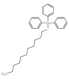 Germane,triphenyl(undecylthio)- structure