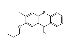 3,4-dimethyl-2-propoxythioxanthen-9-one Structure