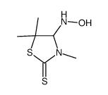4-(hydroxyamino)-3,5,5-trimethyl-1,3-thiazolidine-2-thione结构式