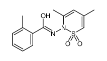 N-(3,5-dimethyl-1,1-dioxothiazin-2-yl)-2-methylbenzamide Structure