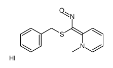 [benzylsulfanyl-(1-methylpyridin-2-ylidene)methyl]-oxoazanium,iodide Structure