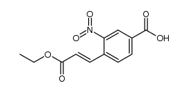 4-(3-ethoxy-3-oxoprop-1-enyl)-3-nitrobenzoic acid Structure