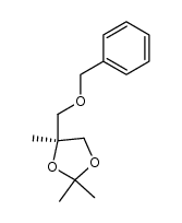 4-benzyloxymethyl-2,2,4-trimethyl-1,3-dioxolane结构式