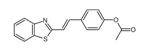 4-(2-benzothiazolylvinyl)phenyl acetate Structure