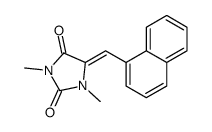 1,3-dimethyl-5-(naphthalen-1-ylmethylidene)imidazolidine-2,4-dione结构式