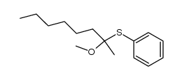 (2-methoxyoctan-2-yl)(phenyl)sulfane结构式