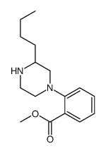 methyl 2-(3-butylpiperazin-1-yl)benzoate Structure